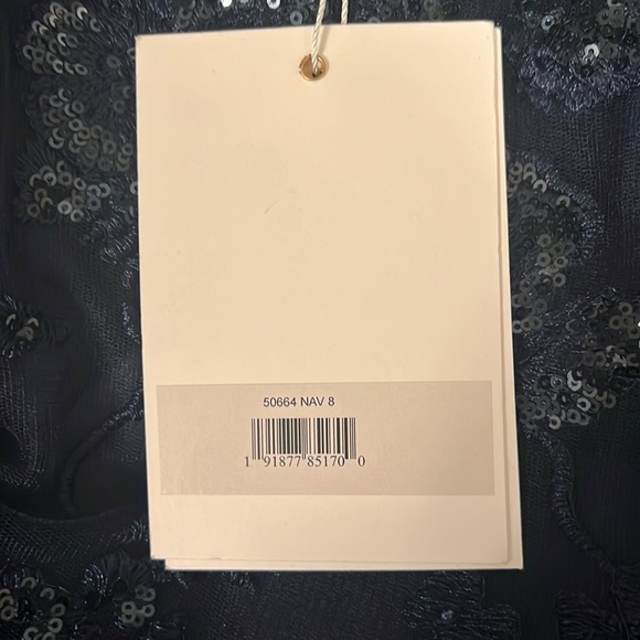 Mac Duggal 50664 NWT EMBROIDERED ILLUSION HIGH NECK A LINE DRESS - Picture 7 of 8